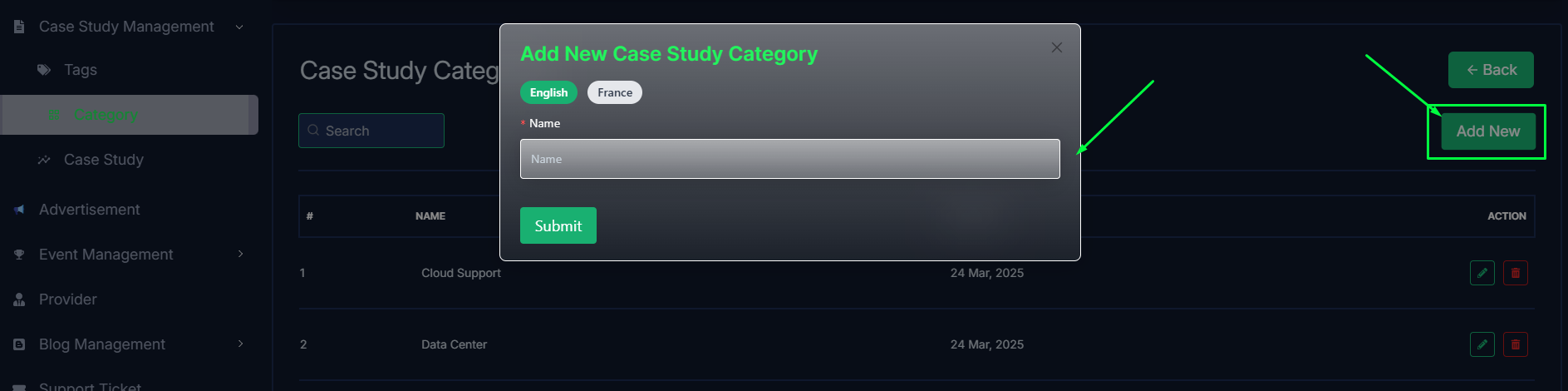 Add Category