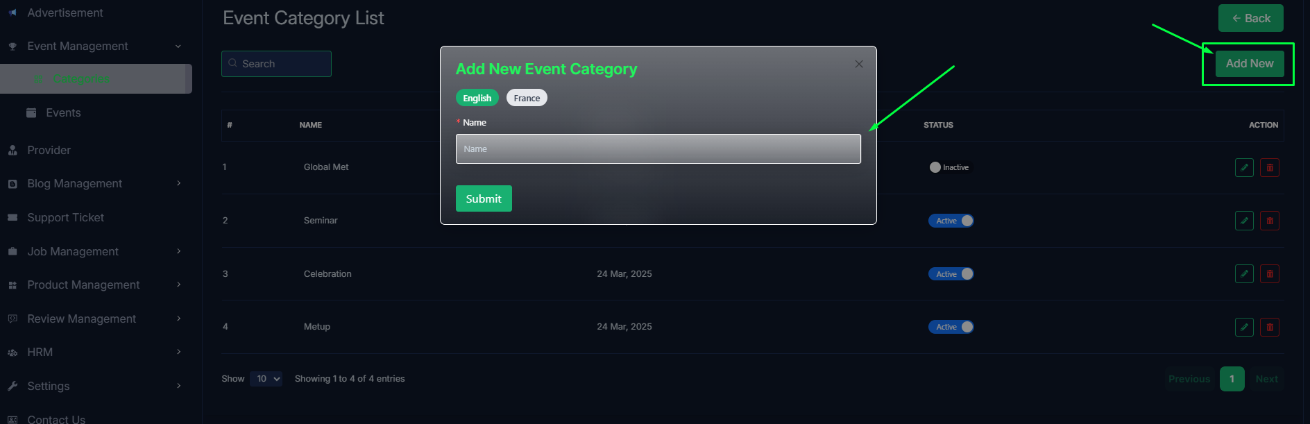 Add Category