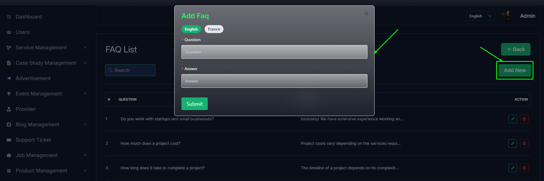 Add FAQ