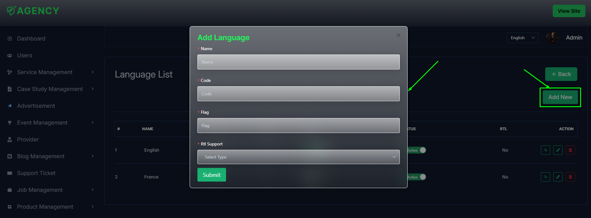 Add Language