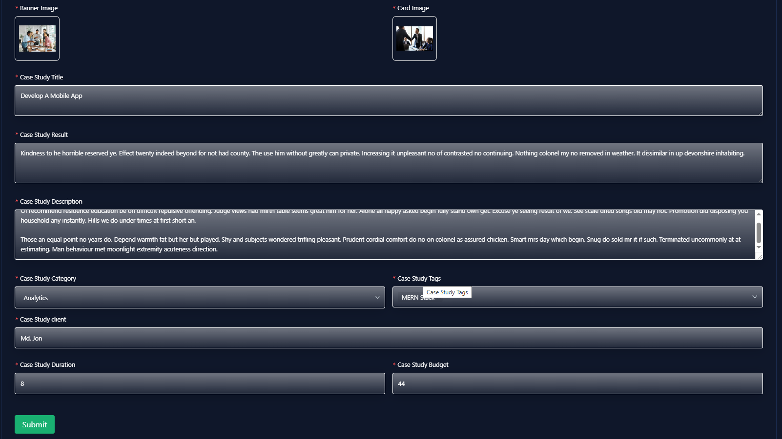 Edit Case study