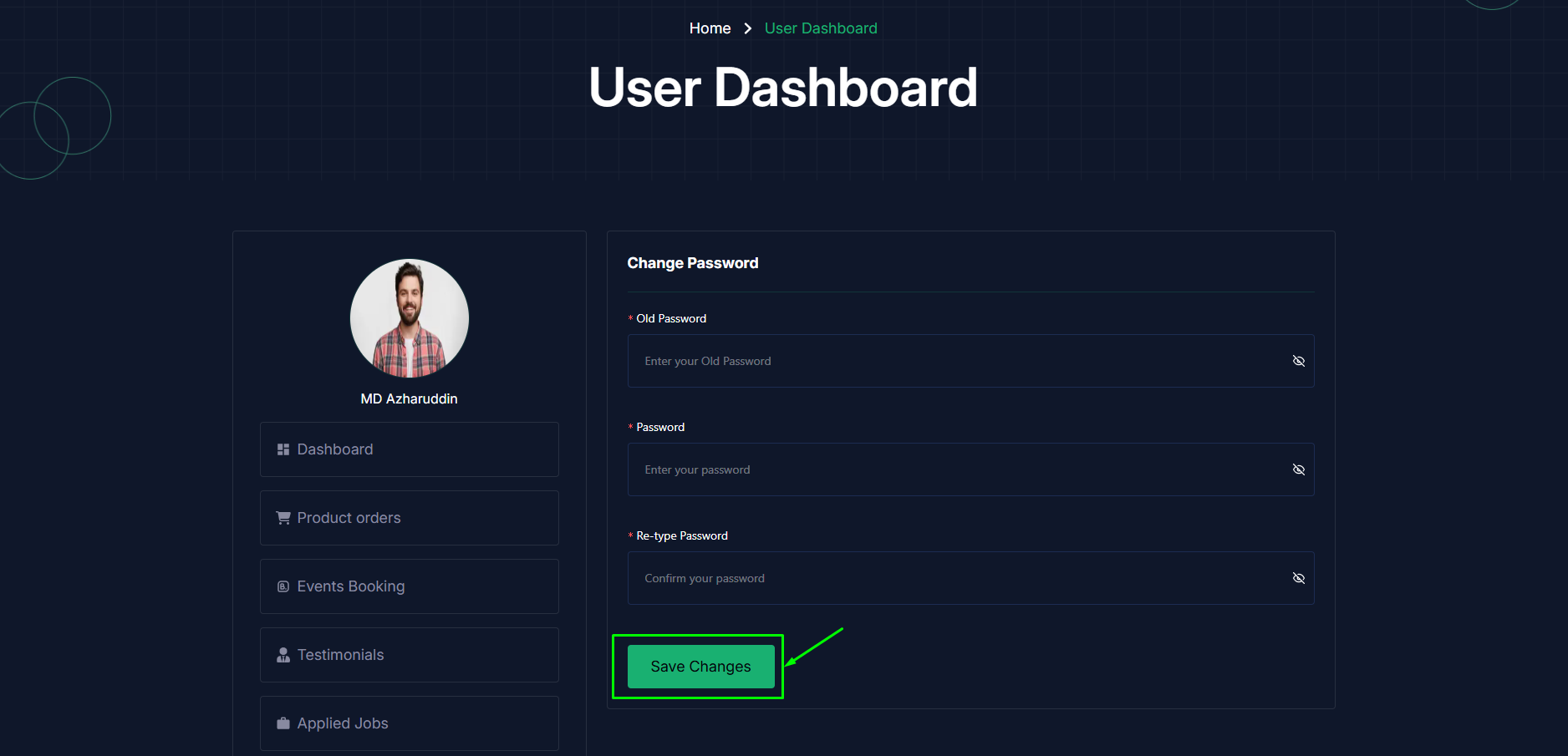 Change Password
